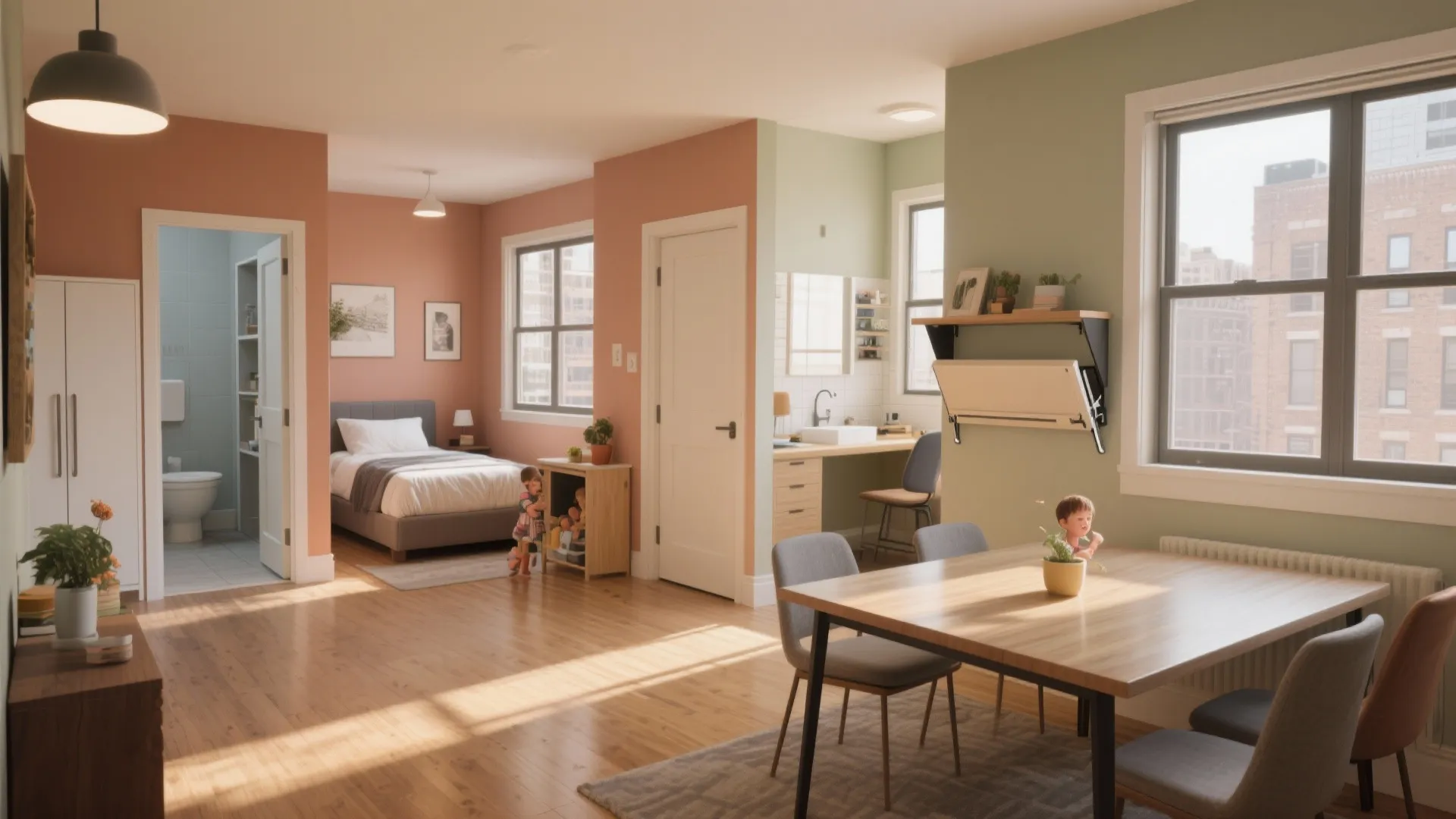 2. Family-Friendly Layout (900–1,050 sq ft)