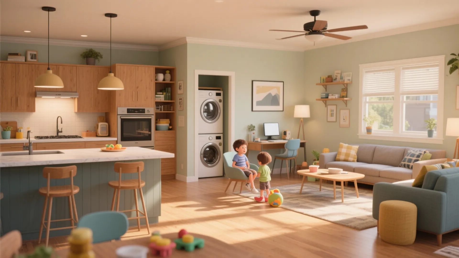 2. Family Friendly: 1,200–1,600 sq ft