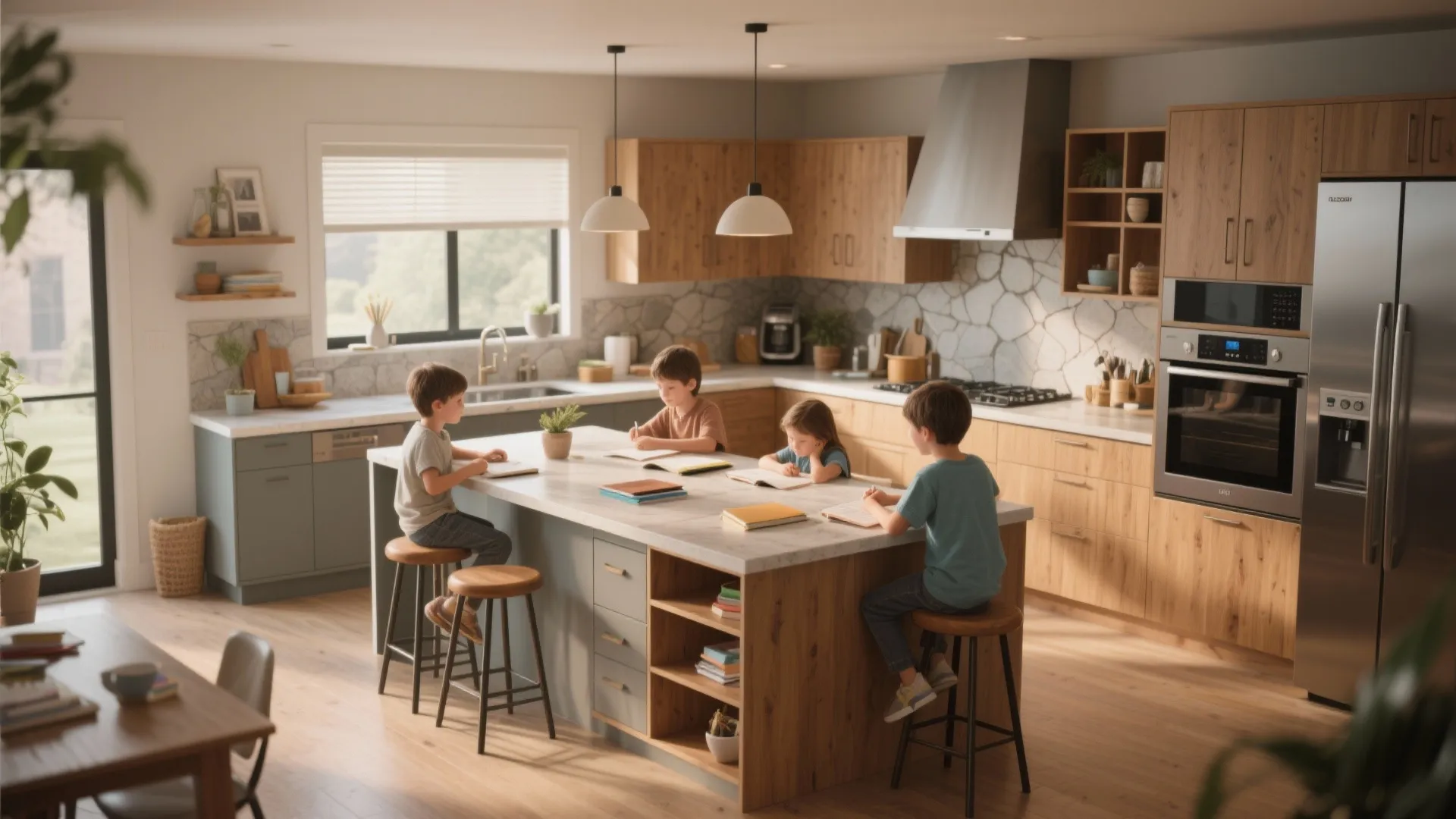 4. Smart Kitchen Layouts for Family Flow