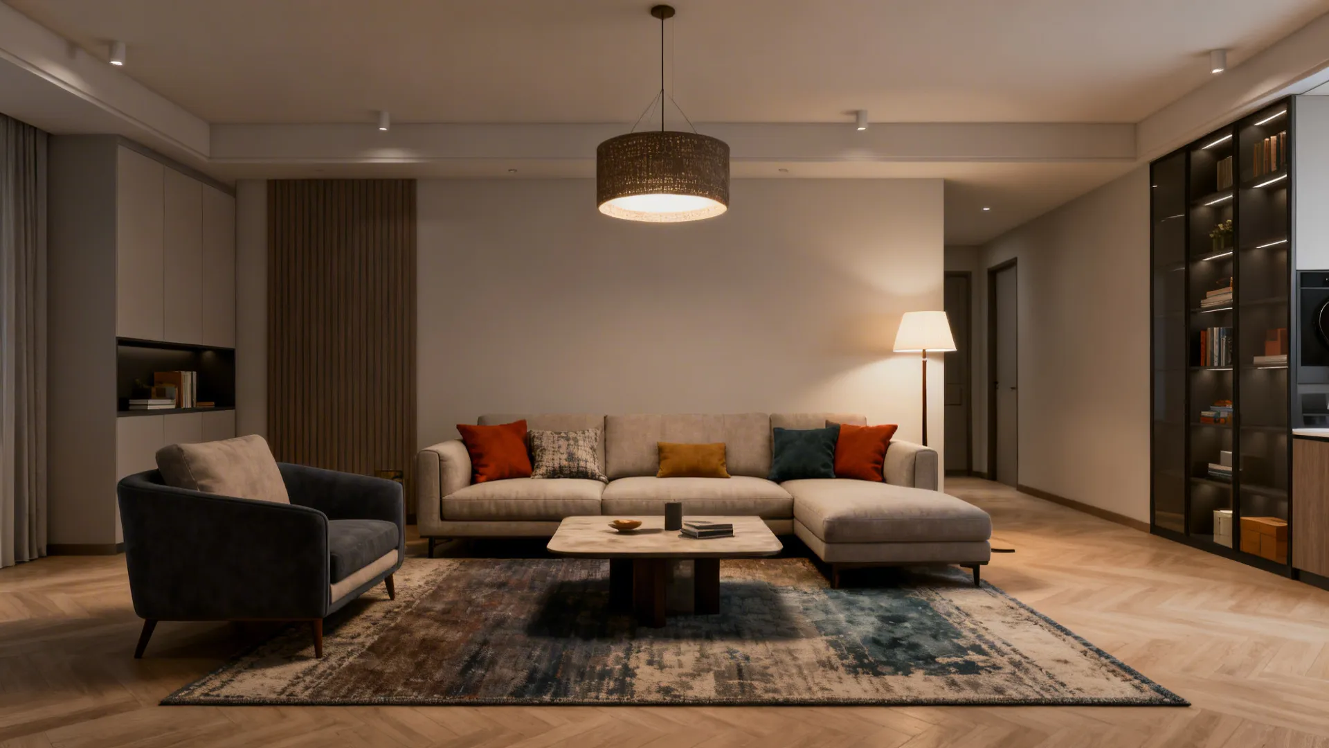 2. Standard Family Living Room (150–250 sq ft)