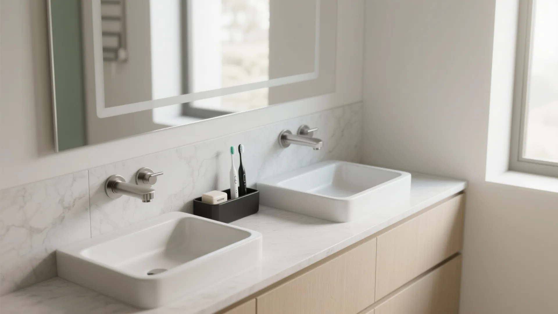 4) Shared troughs without the splash