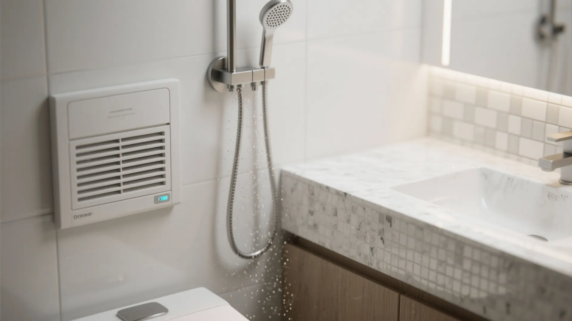 Ventilation, water-smart fixtures, and moisture-safe finishes