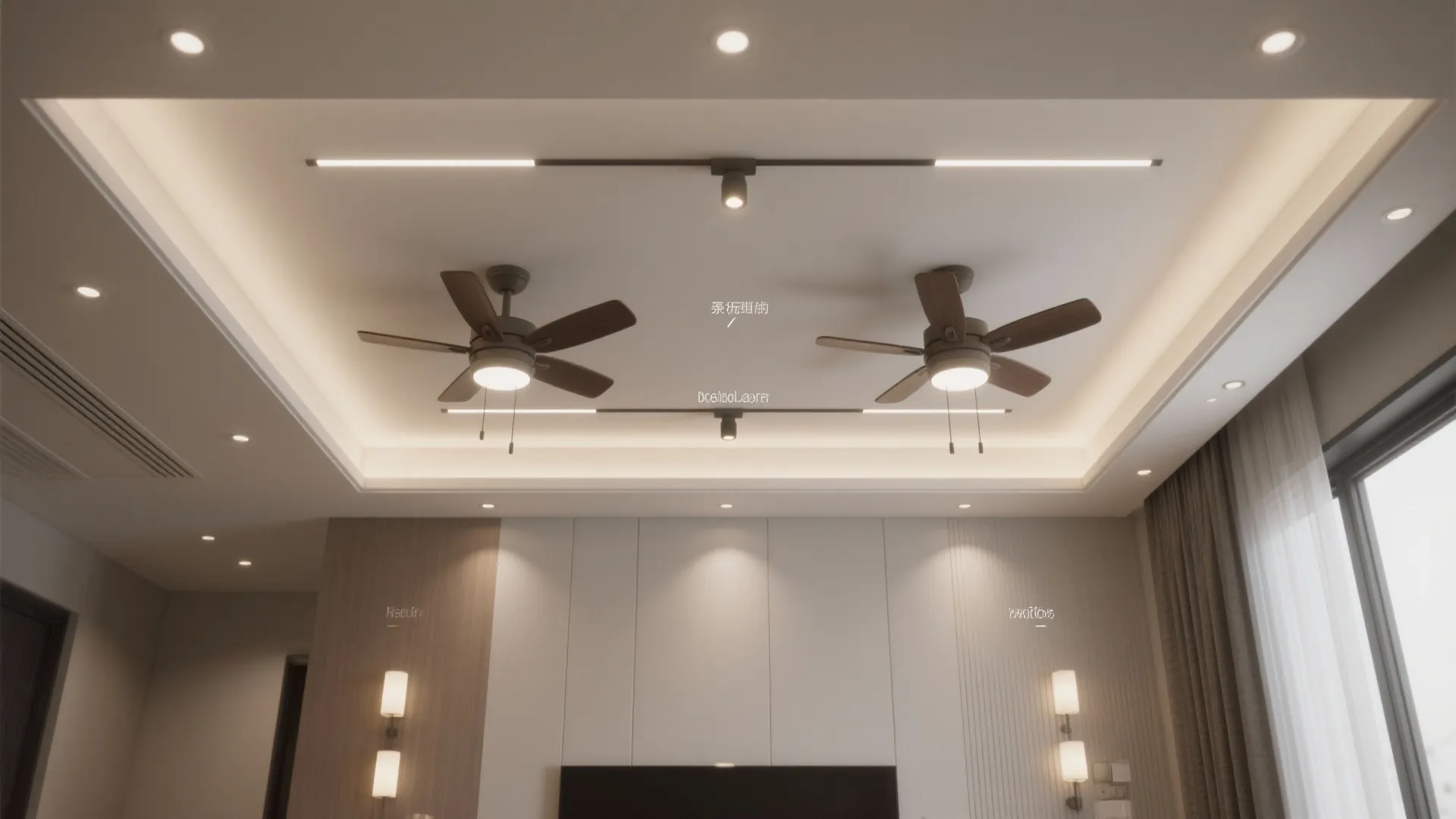 4) Integrated Fan-Light Axis with Zoned Controls