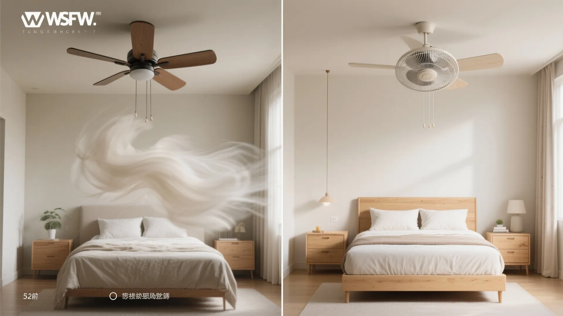 Right-size blade span (and CFM) to room dimensions