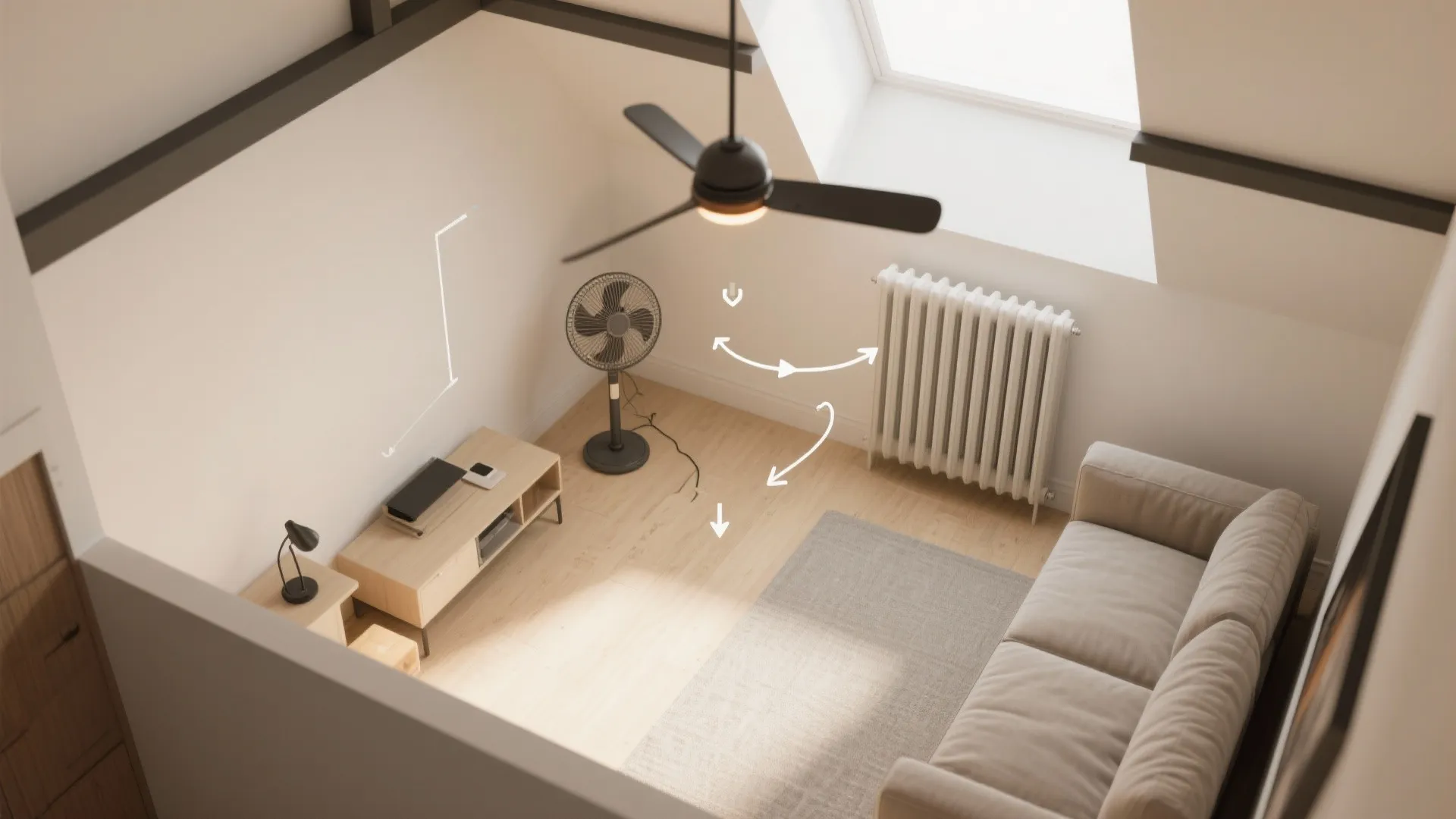 Micro Circulation: Winter Fan Mode + Diffusers for Even Warmth