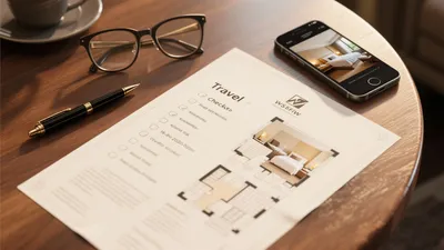 Travel Checklist with Hotel Floor Plan – Plan Your Stay Like a Pro