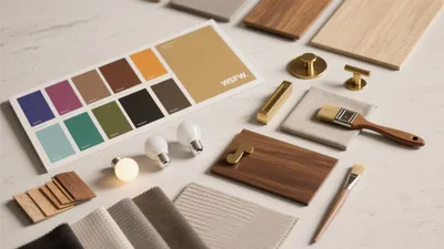 Interior Design Materials & Color Palette Selection Guide