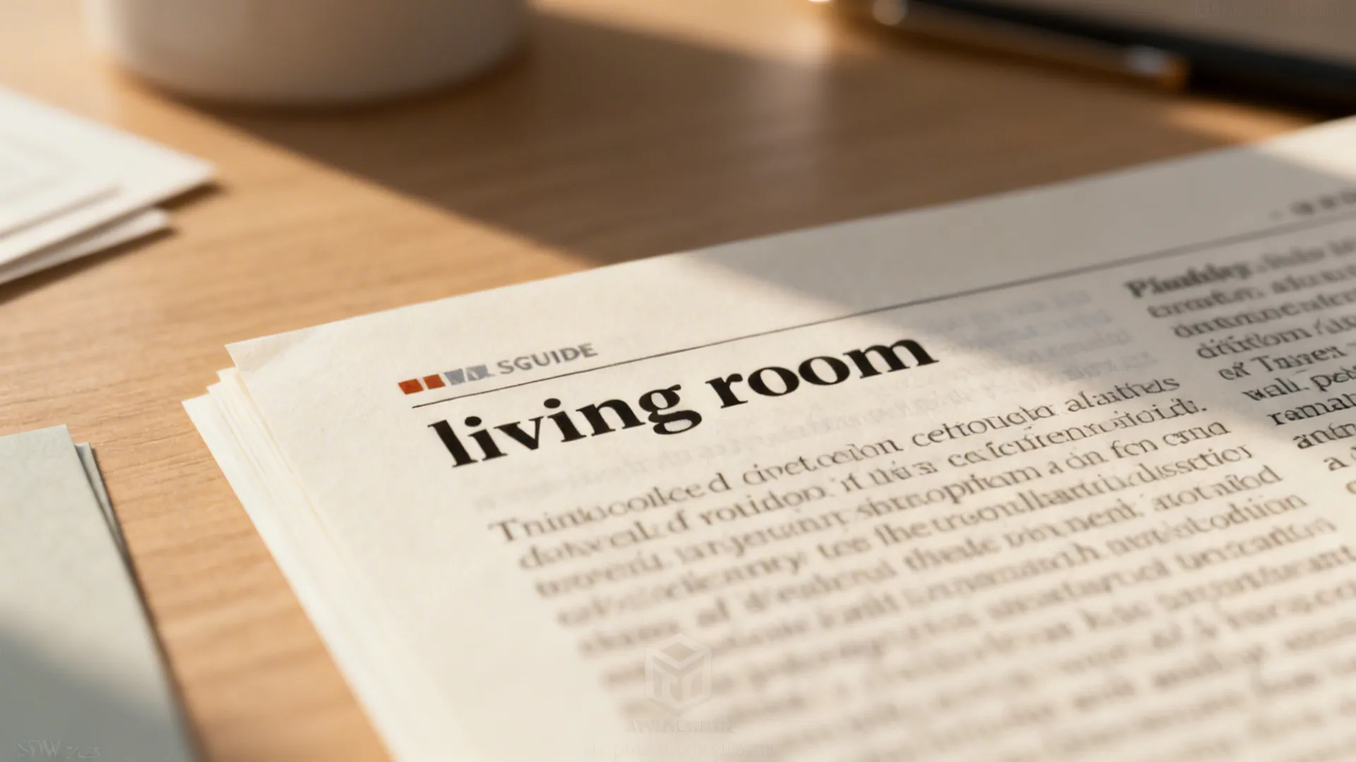 Close-up of a dictionary entry and style guide confirming 'living room' as two words