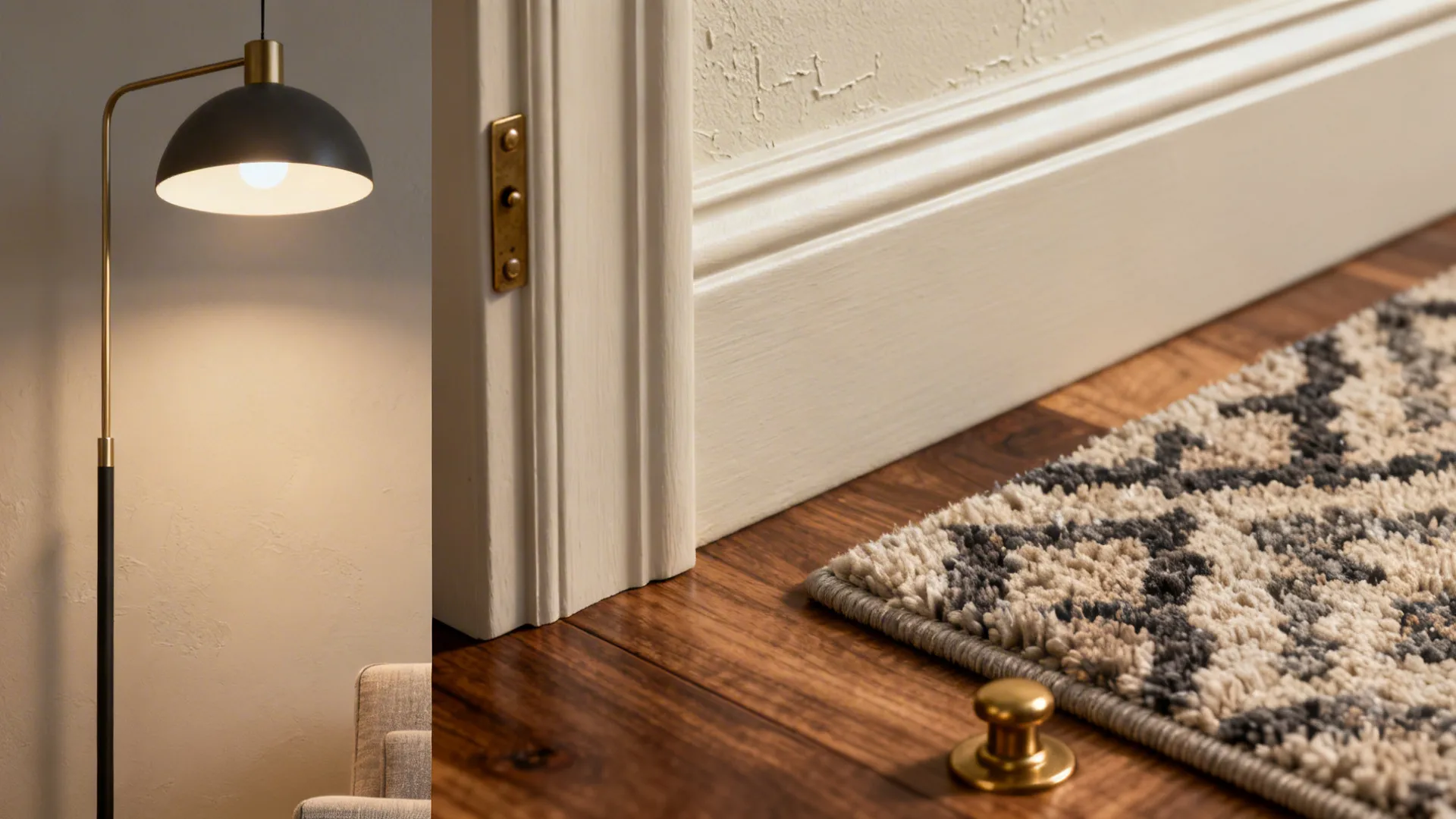 Close-up textures of paint finishes, upholstery, rug pile and hardware for maintenance and material tips