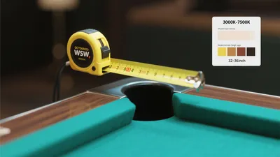 Pool Table Lighting & Height Guide for Game Rooms