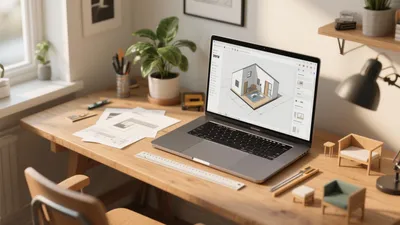 Modern Home Office Design with Natural Light