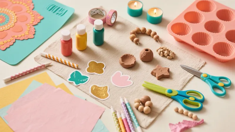 Colorful Craft Space for Kids’ Creativity