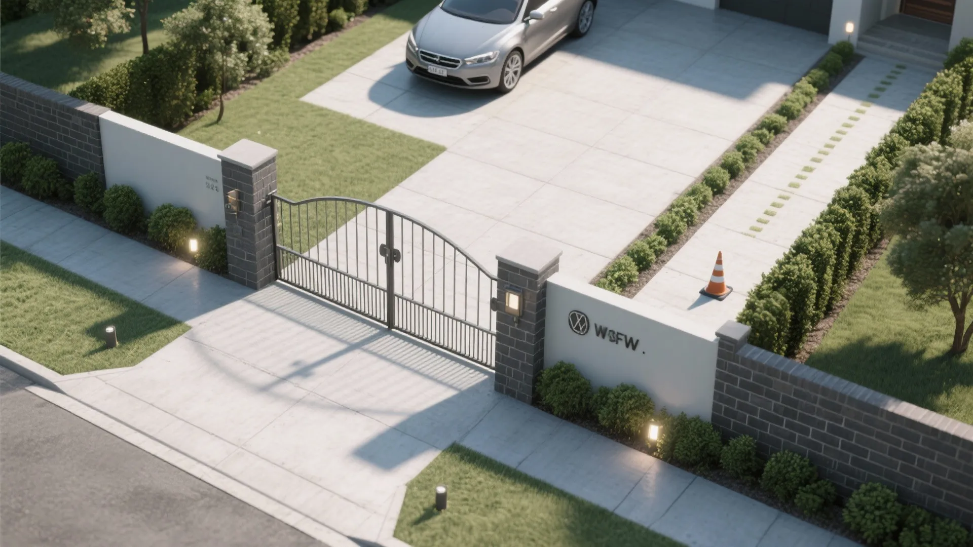 8) How can I make the entry feel safer at night?