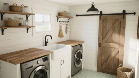 5 Small Farmhouse Laundry Room Ideas