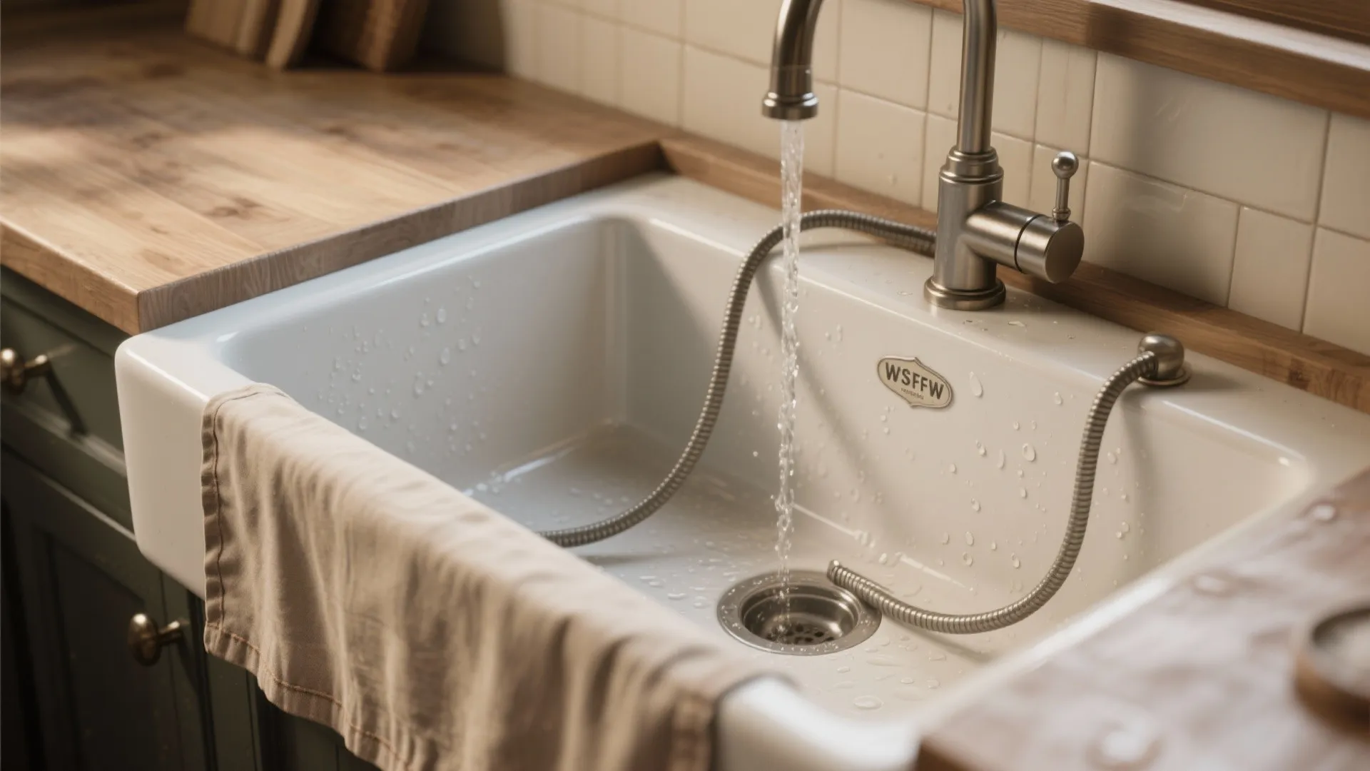 4. Farmhouse Sink and Durable Faucets