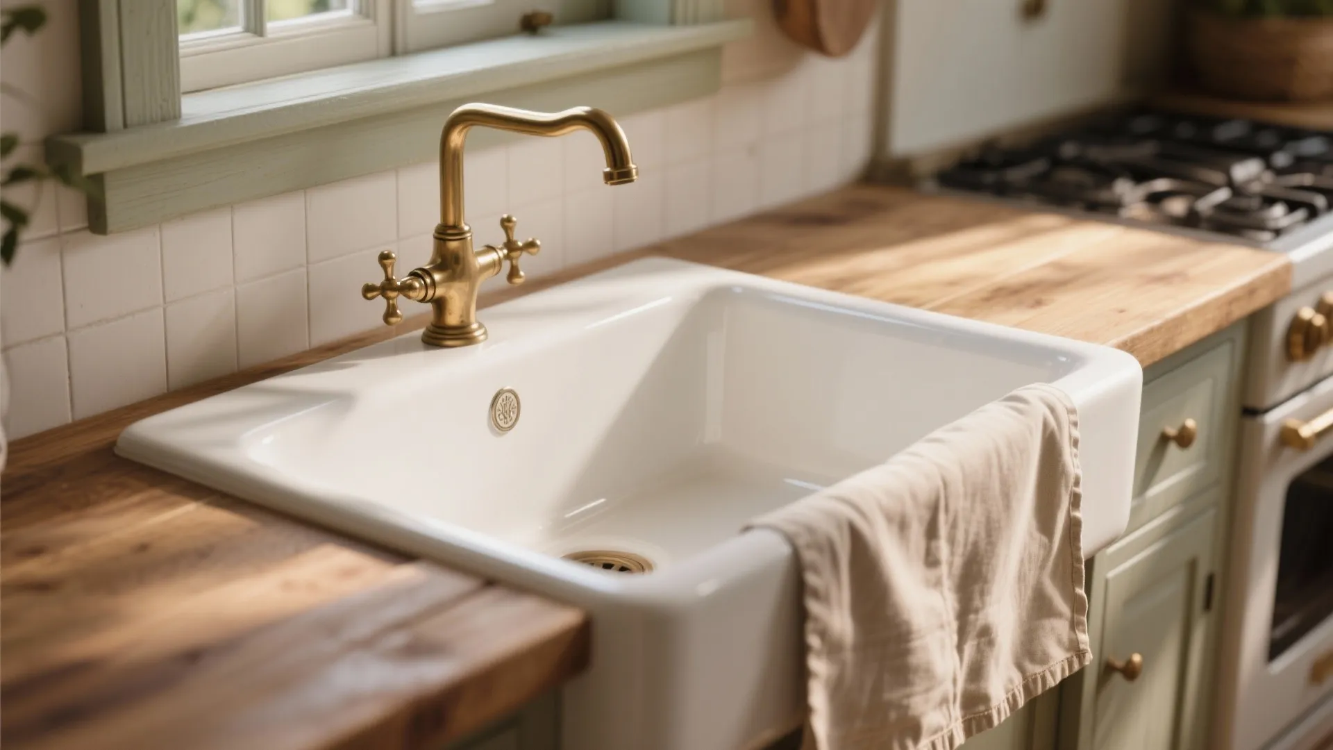 5. Farmhouse Apron Sink