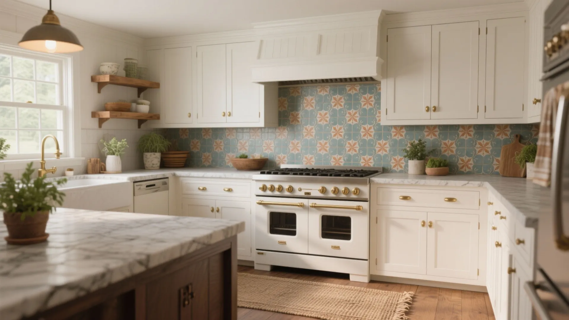 5 Farmhouse Kitchen Backsplash Ideas with White Cabinets: Cozy farmhouse backsplash inspirations that make white cabinets sing — from classic subway to textured stone