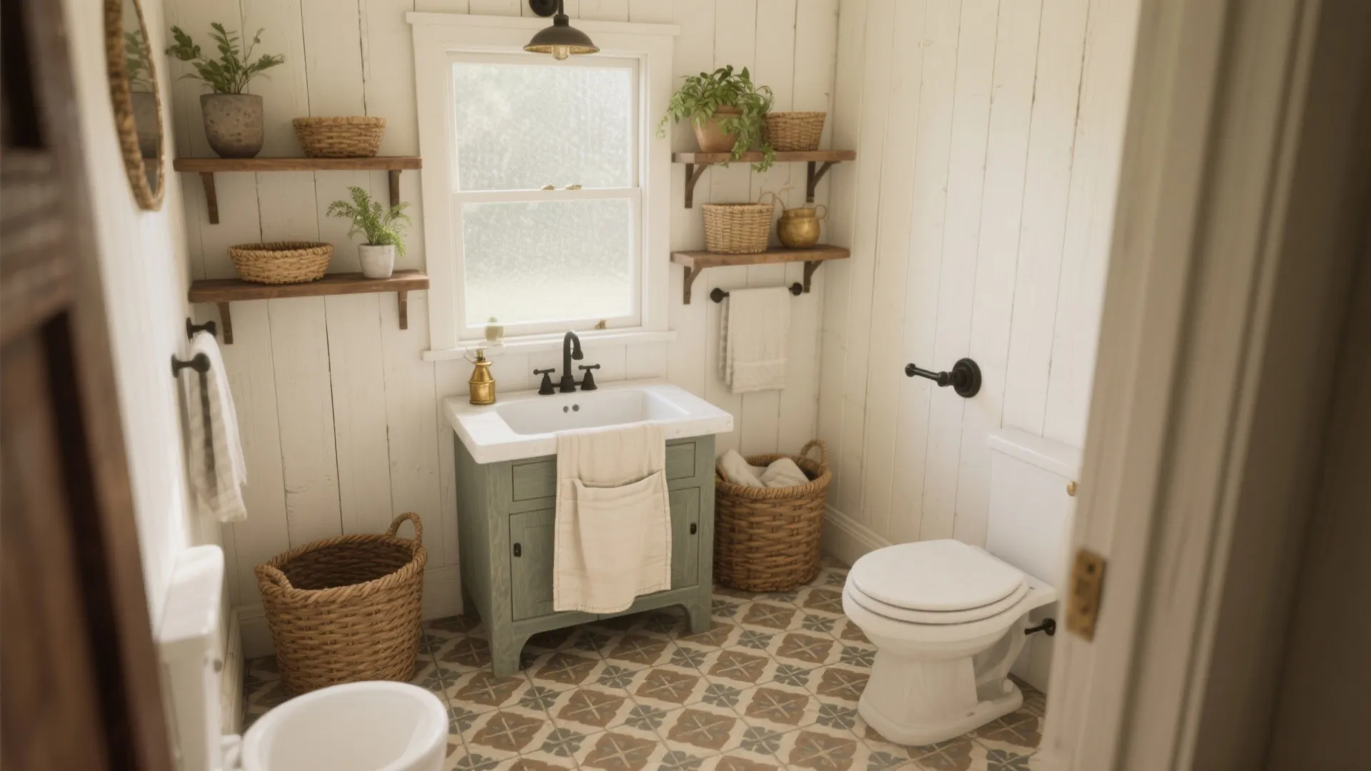 Farmhouse Bathroom Decorating Ideas: 5 Cozy Looks: Practical, charming farmhouse bathroom decorating ideas I use to transform small baths into cozy, functional spaces