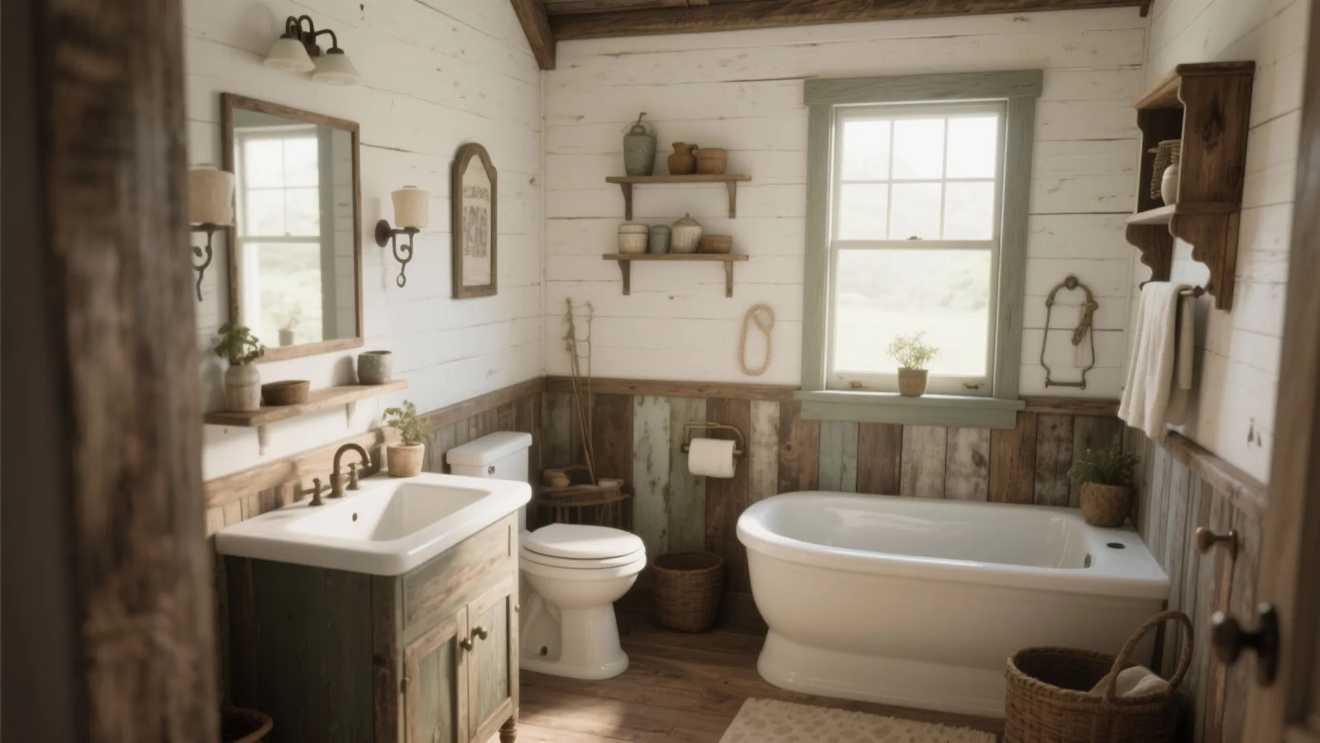 5 Farmhouse Bathroom Wall Decor Ideas: Cozy, charming, and functional farmhouse wall decor inspirations for your bathroom