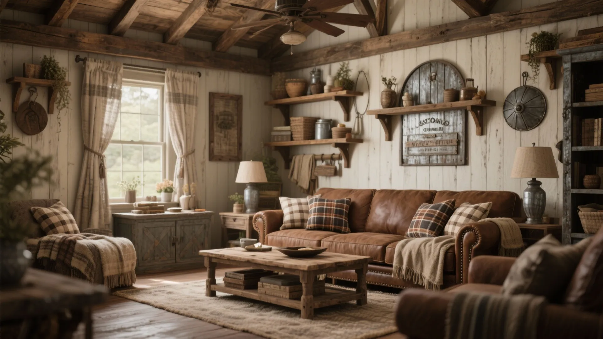 6. Rustic Farmhouse Comfort