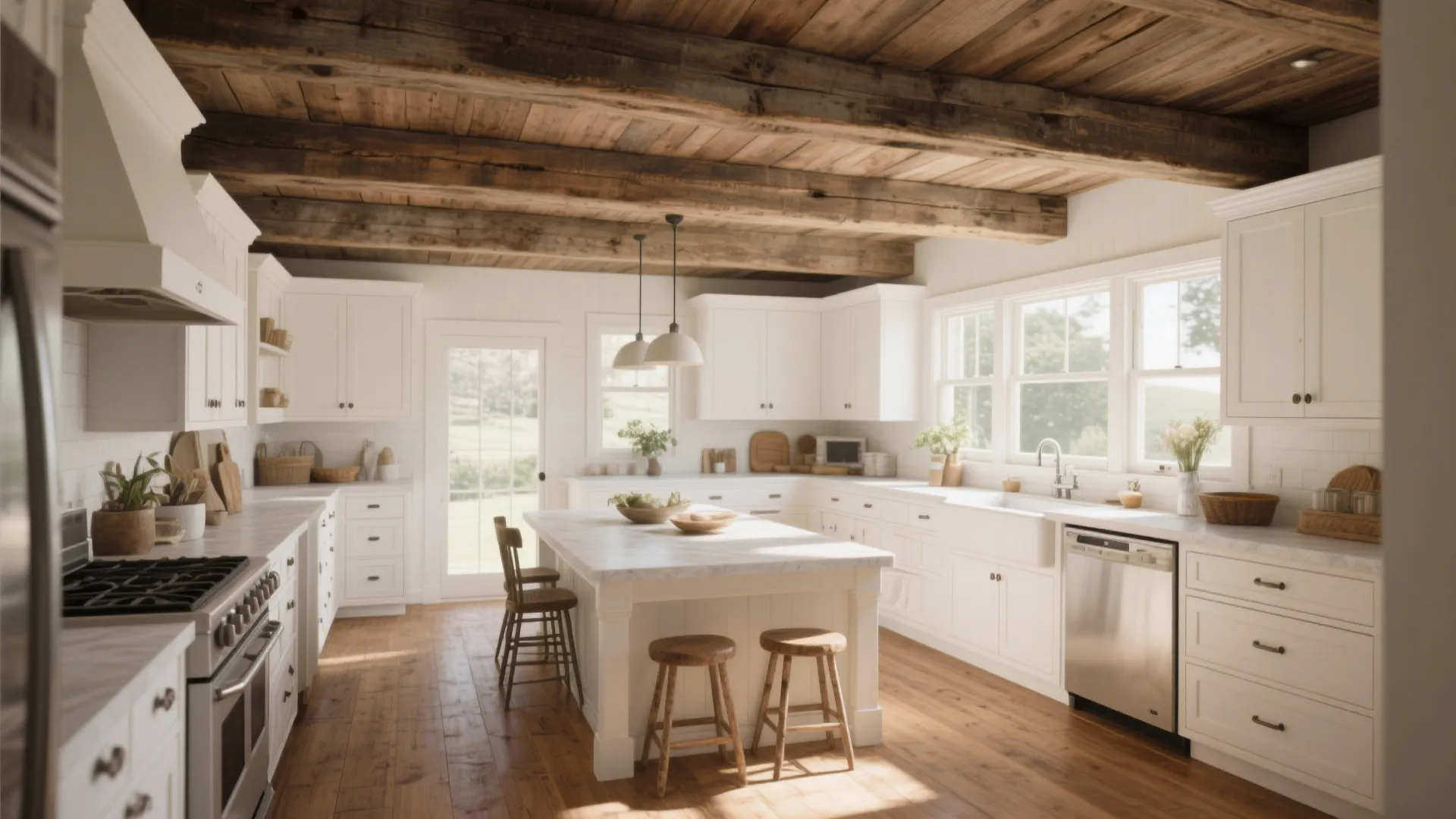 6. Ceiling Beams for Character