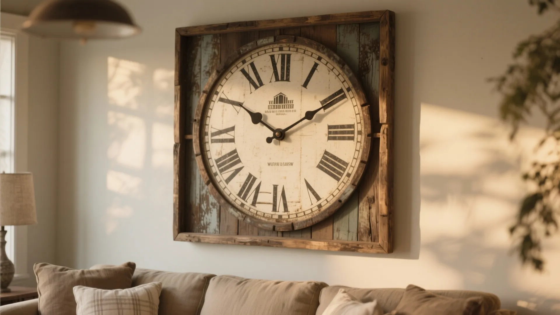 3. Oversized Farmhouse Clock
