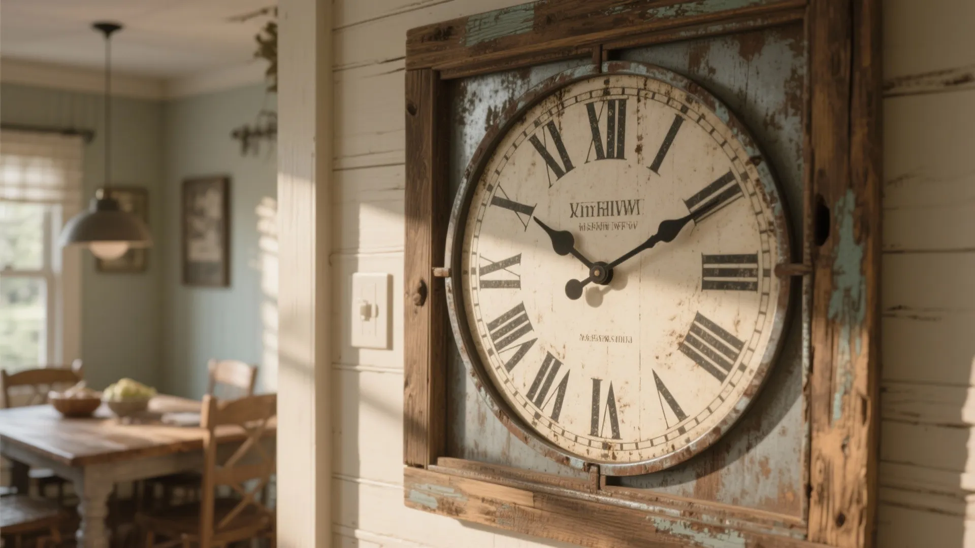 2. Oversized Farmhouse Clock