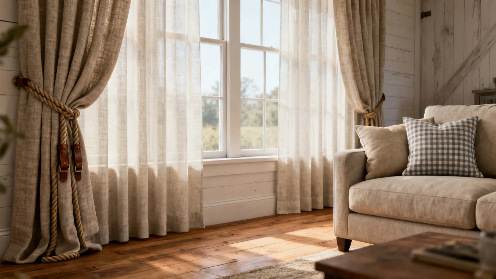 5 Modern Farmhouse Curtains for Living Rooms