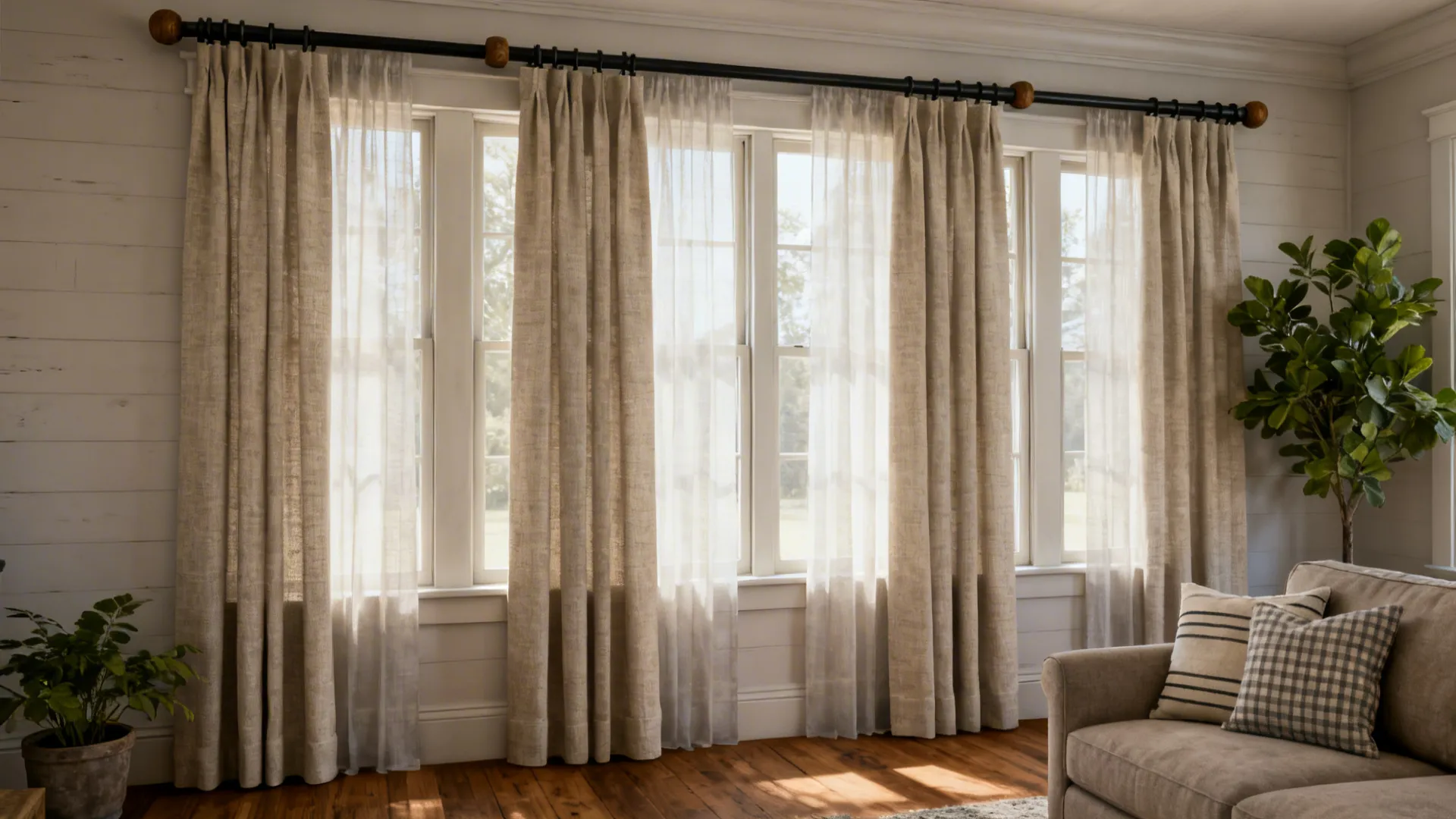 5 Joanna Gaines–Style Farmhouse Curtain Ideas