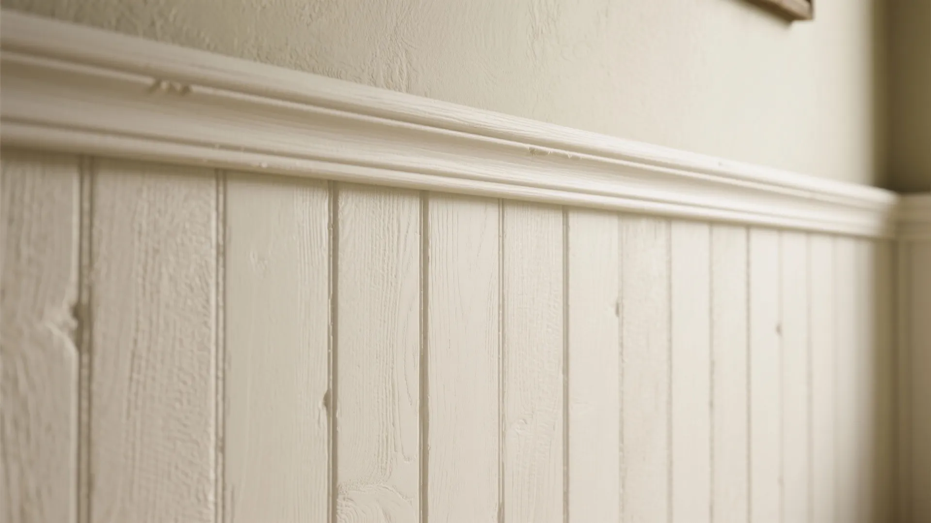 5. Textured walls and simple moldings