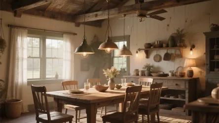 10 Farmhouse Dining Room Light Ideas