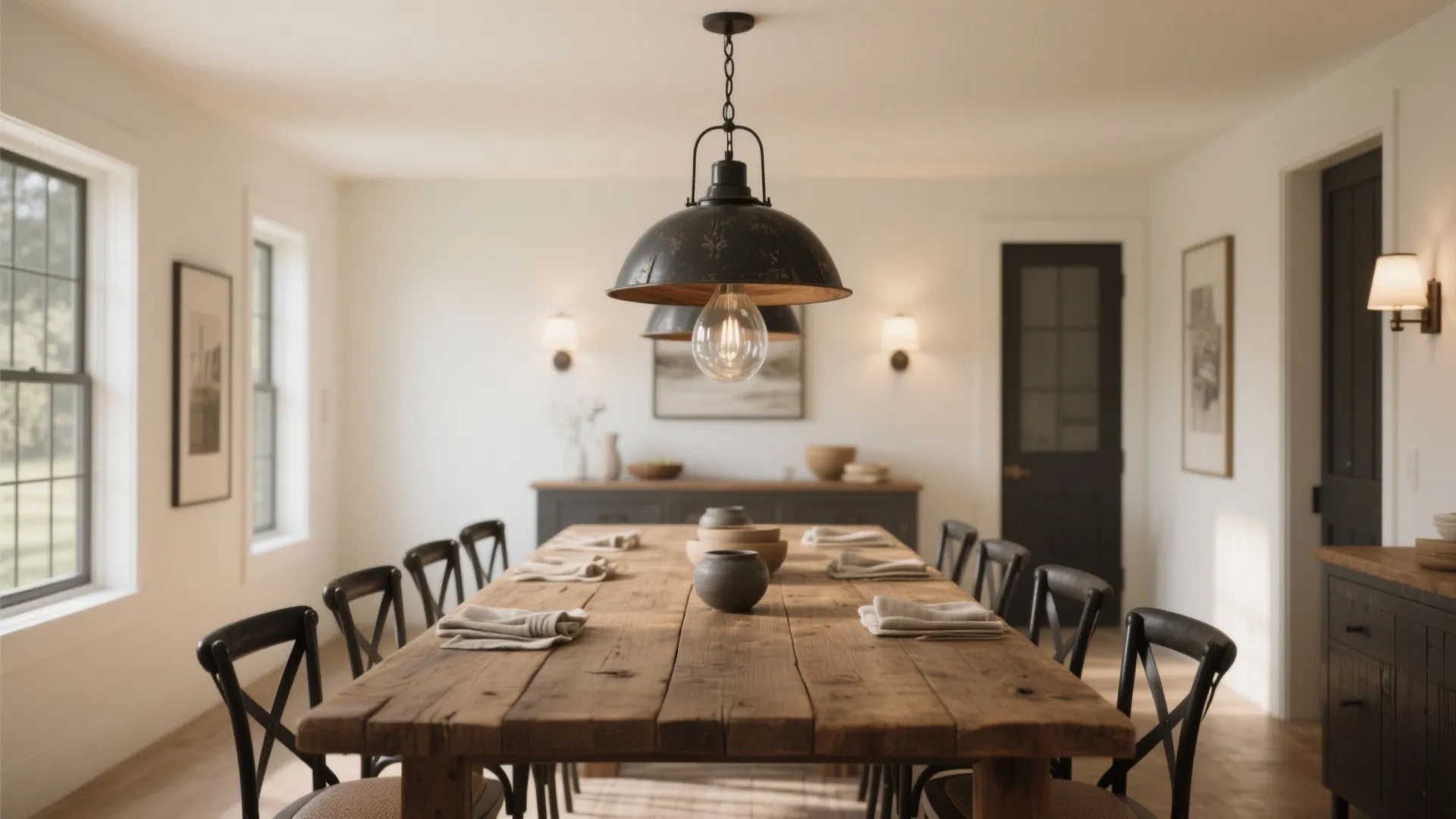 Modern Farmhouse Dining Lighting — 5 Inspo Ideas: Cozy, bright, and cleverly planned: five modern farmhouse lighting ideas for dining rooms