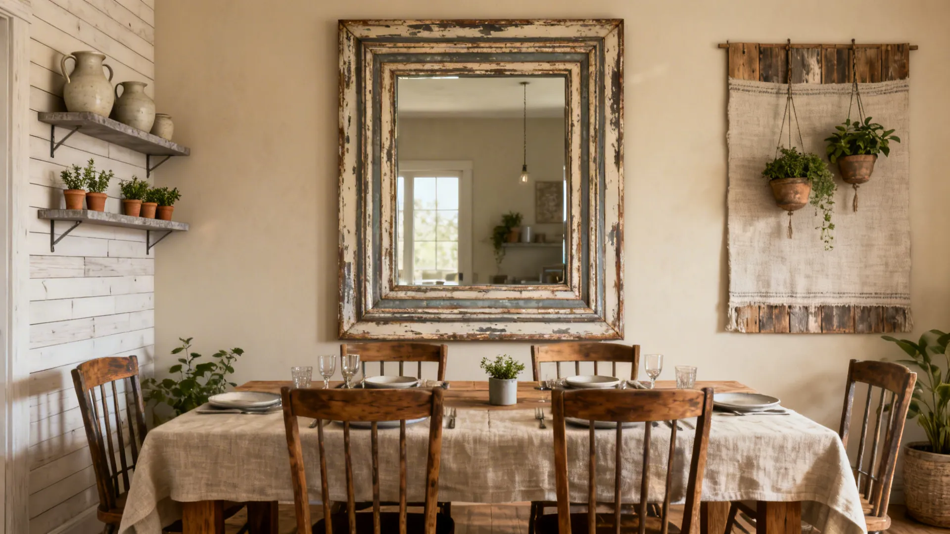 Modern Farmhouse Dining Wall Ideas