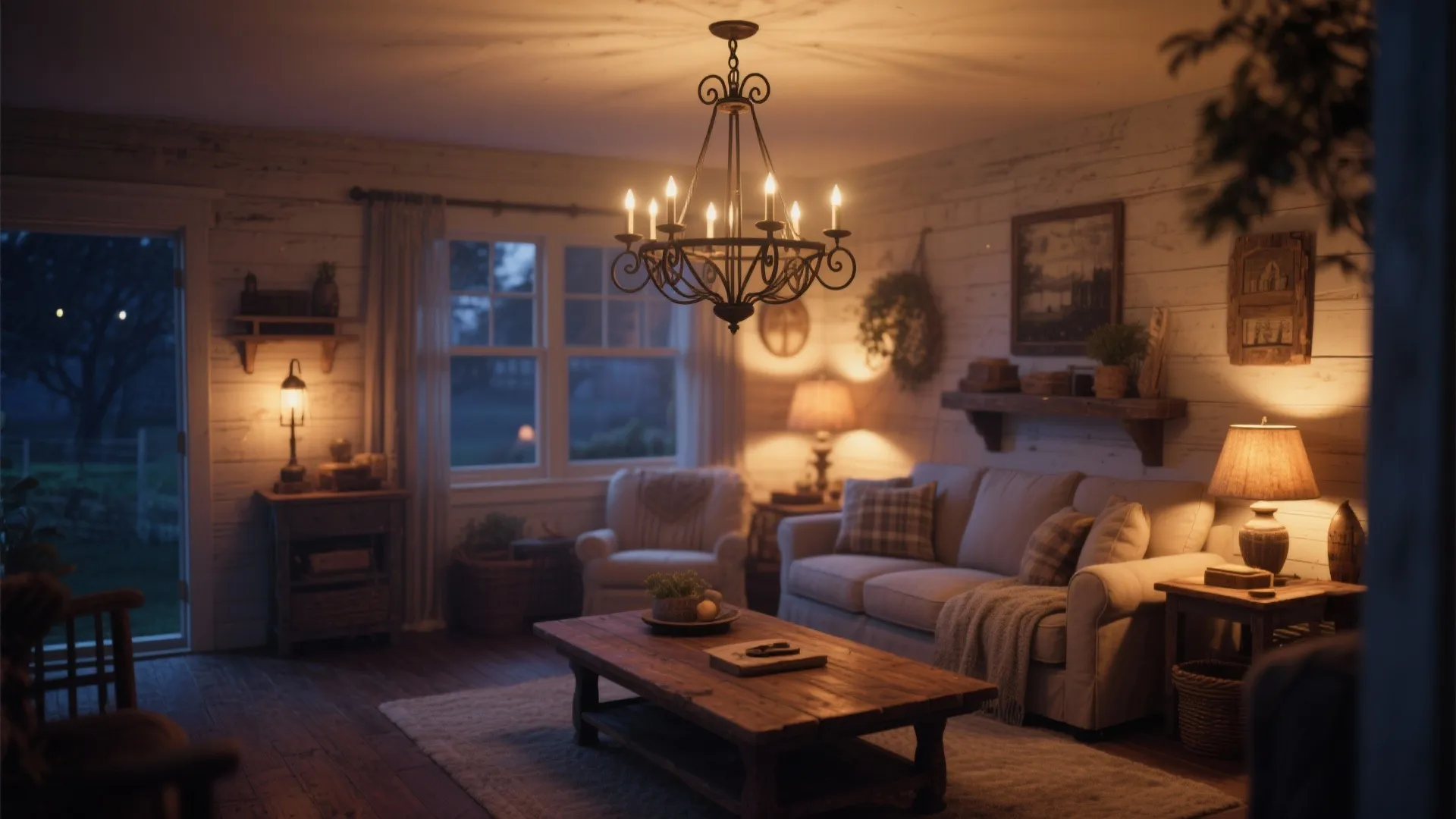 8. Farmhouse Light Fixtures