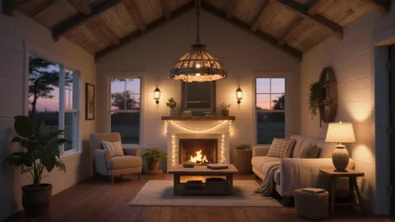 5 Farmhouse Living Room Lighting Ideas