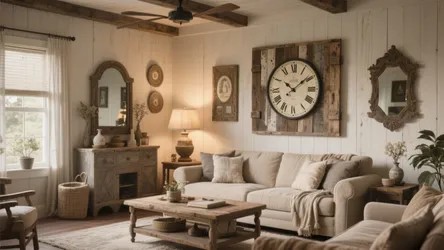 10 Farmhouse Living Room Wall Decor Ideas