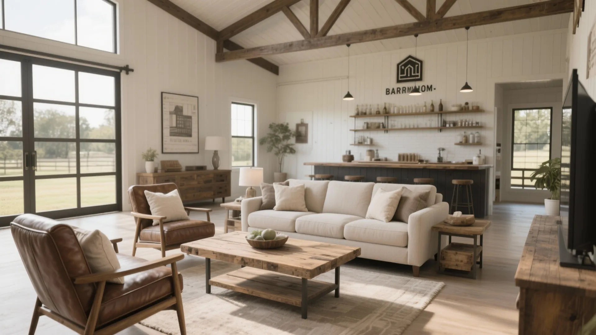 9. Farmhouse-Modern Furniture