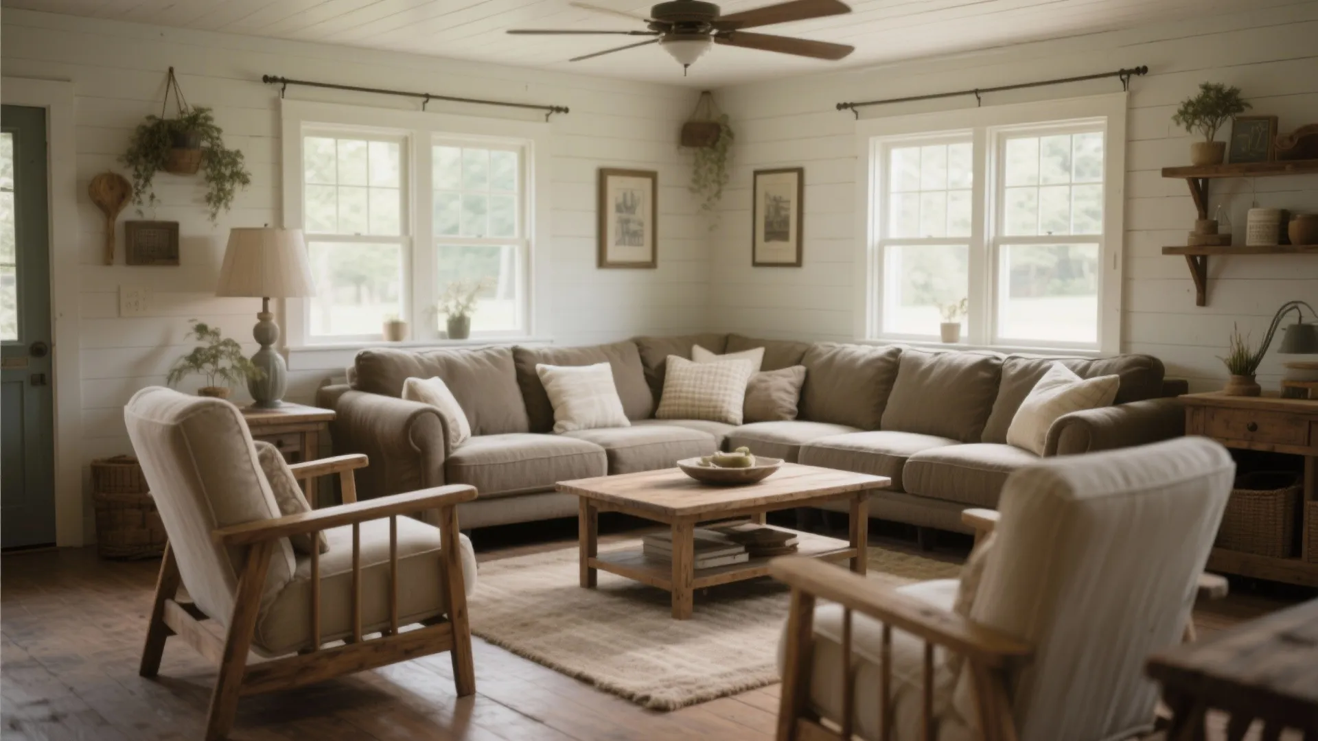 6. Cozy Farmhouse Seating Arrangements