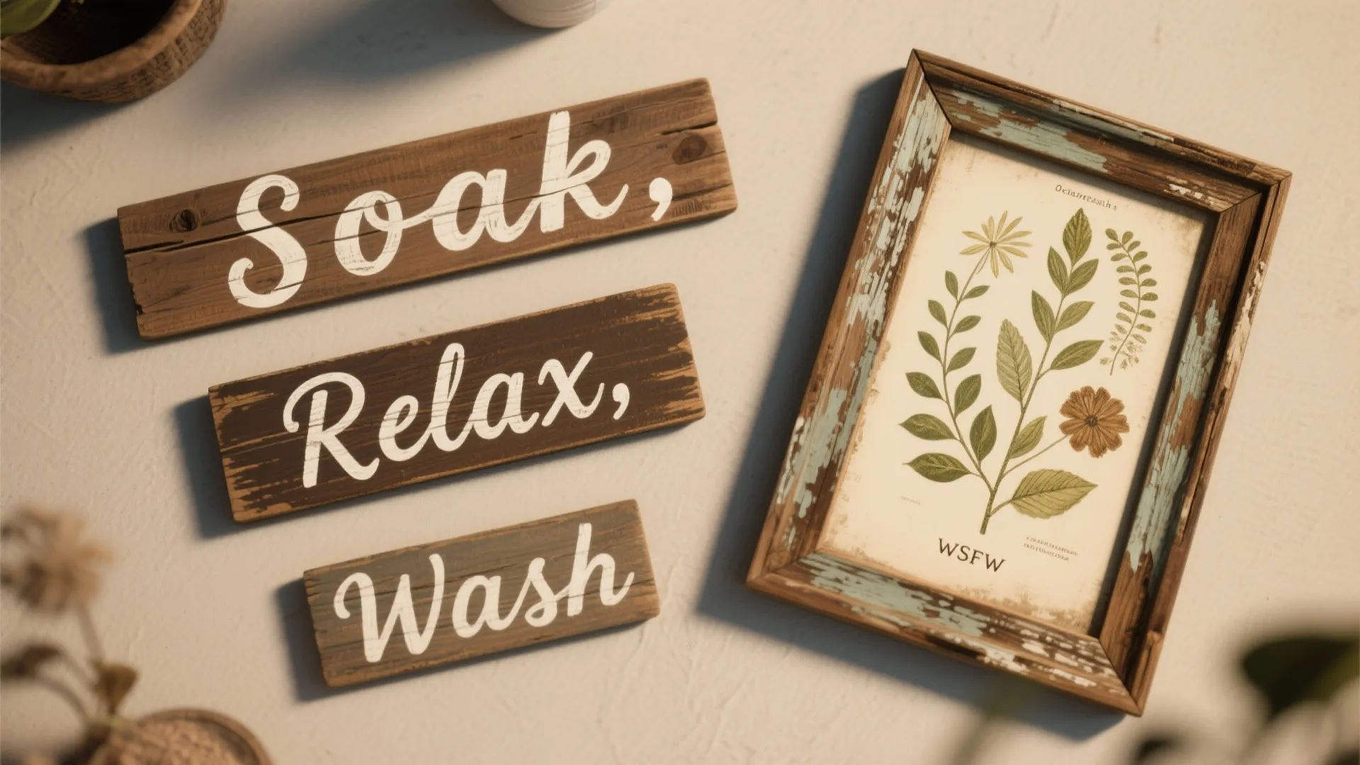 Tip 4: Farmhouse Signs and Typography