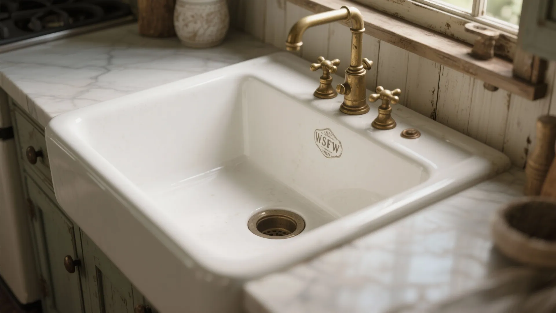 2. Farmhouse Sink Charm