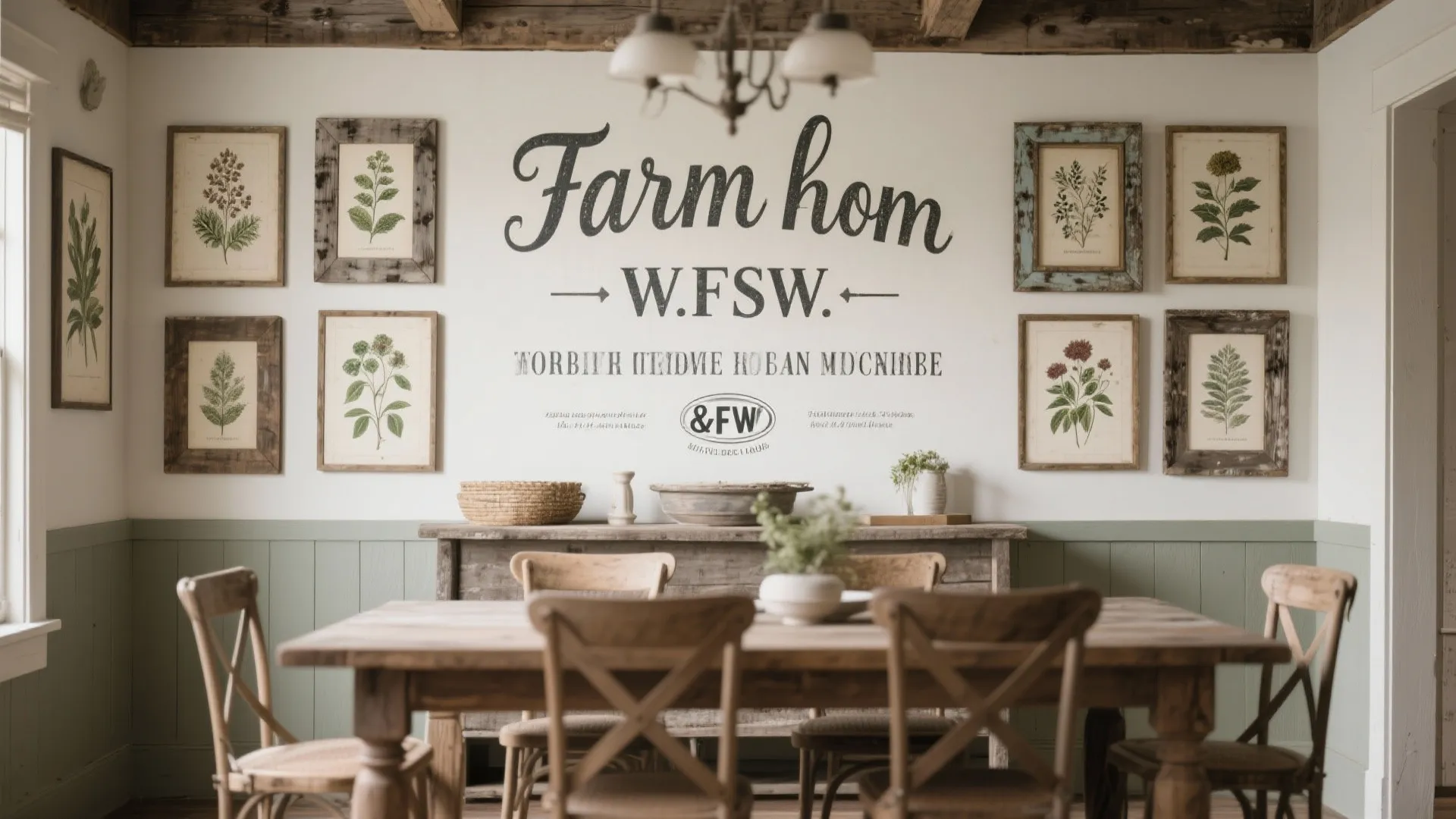 8. Farmhouse-Inspired Wall Art