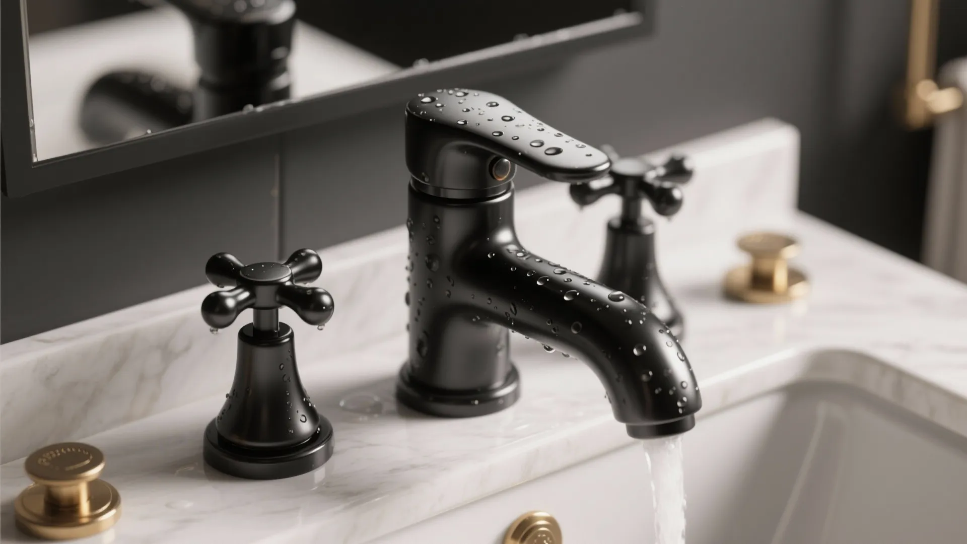 1. Choose a compact faucet with personality