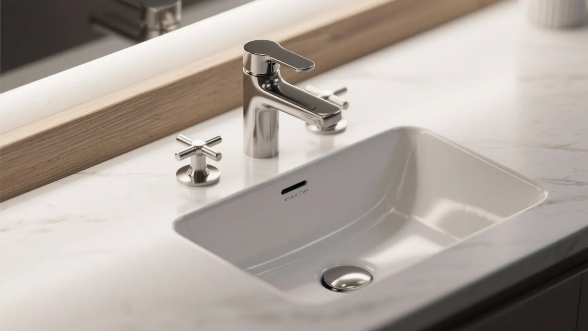 1. Create a streamlined sink area with a compact faucet