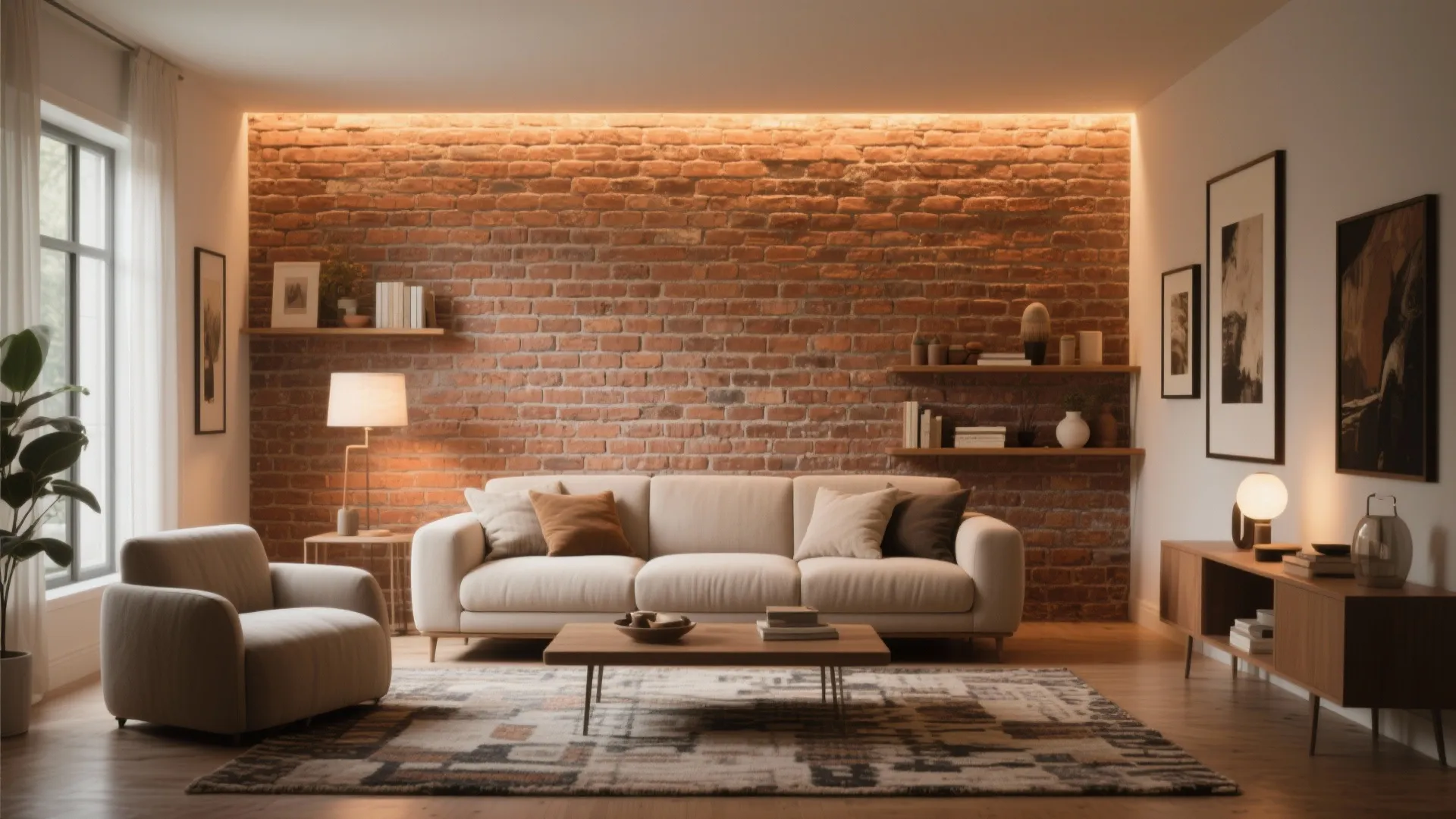 Faux Brick Wall DIY: Transform Any Room Easily: 1 Minute to Create Stunning Faux Brick Walls at Home