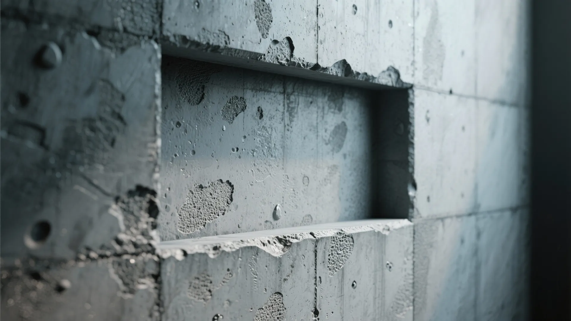 4. Faux Concrete: Industrial Texture with Spray Techniques