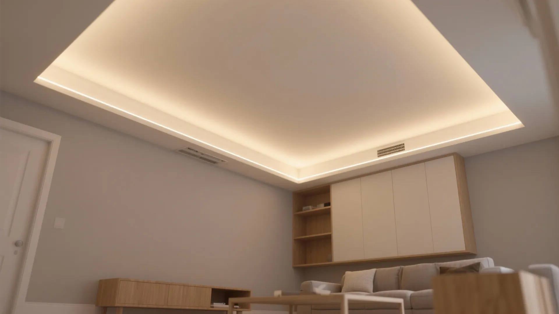 LED perimeter “cove” (or faux cove) for indirect glow