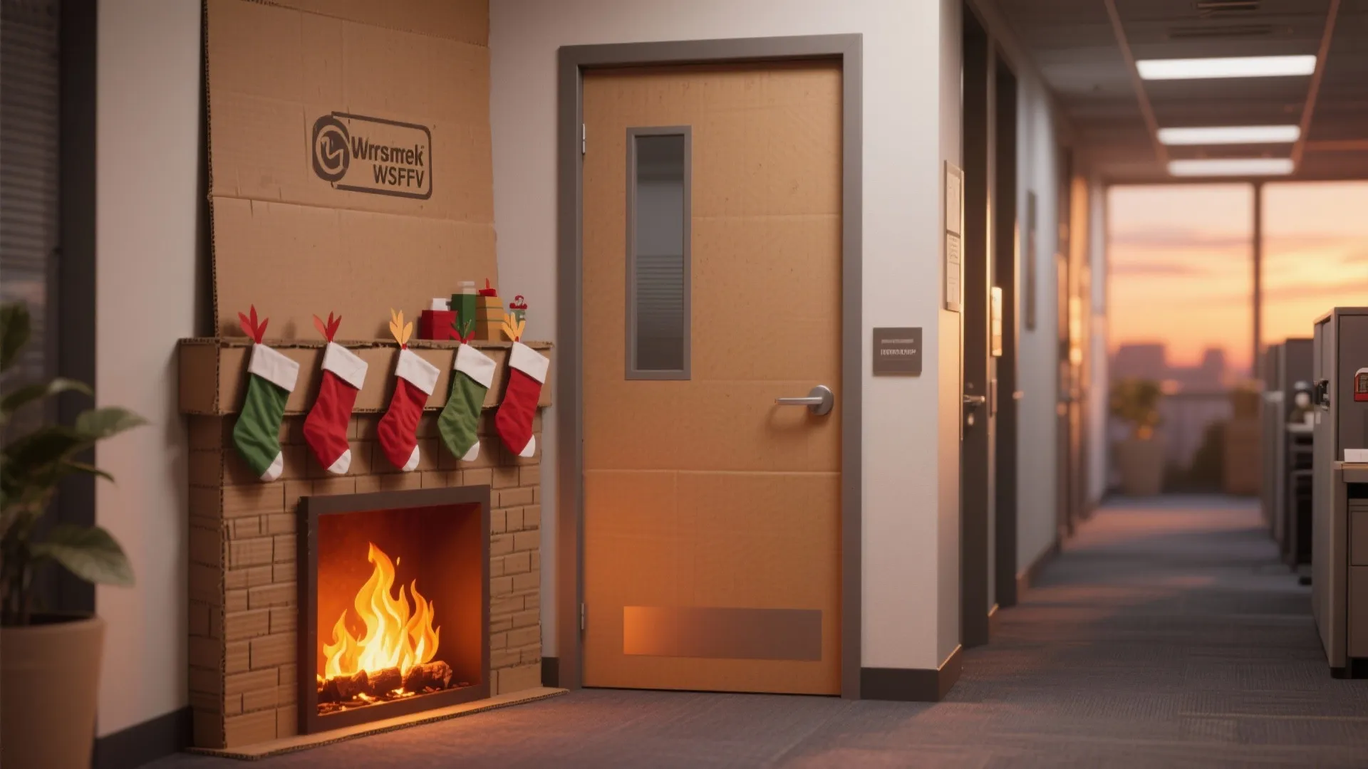 5. Faux Fireplace Frame