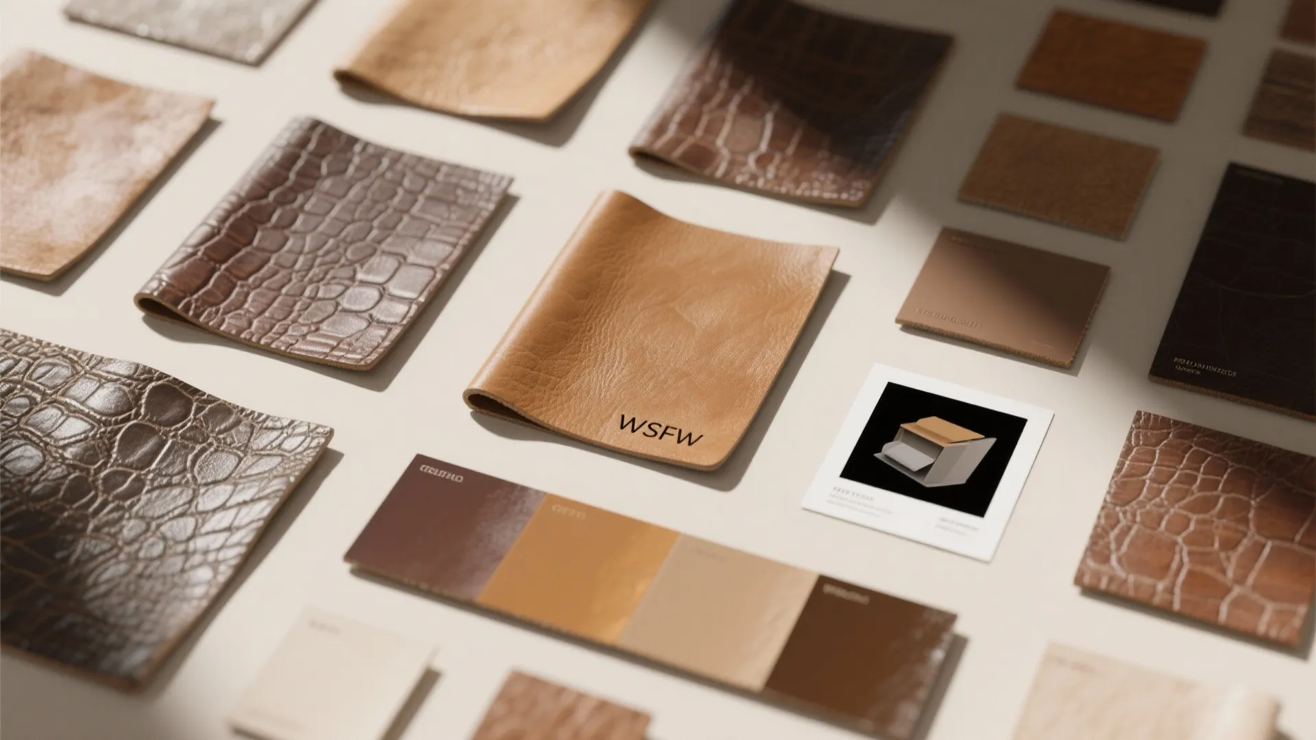 3. Faux Leather Grain with Light Aging