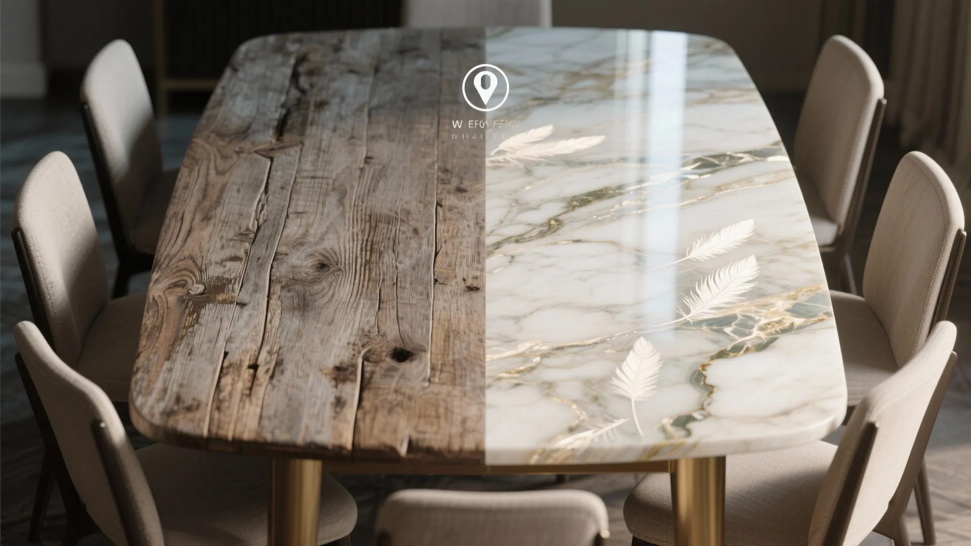 3. Faux Marble with Layered Glazes