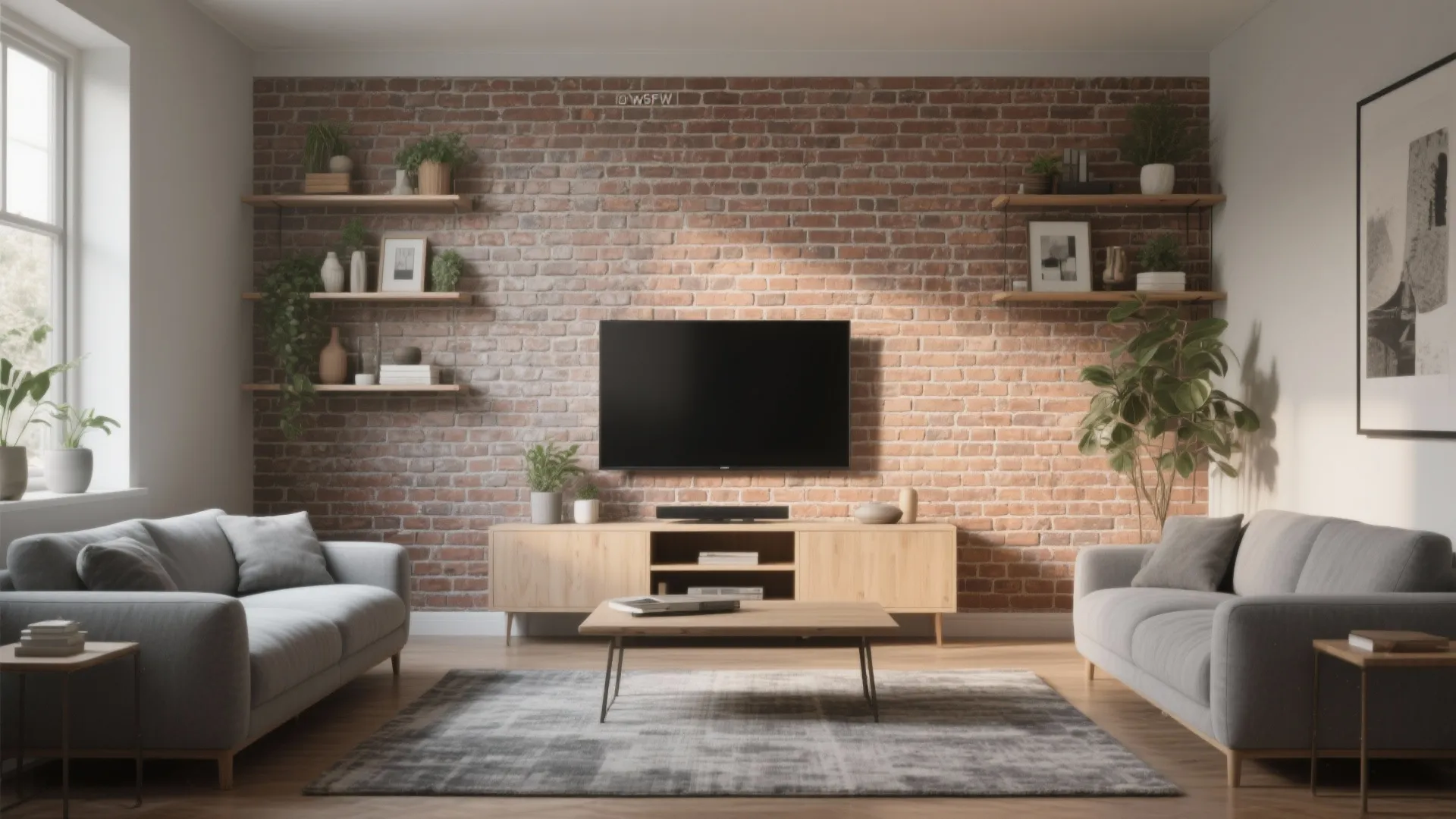 Textured Faux Materials: Brick, Concrete, Wood